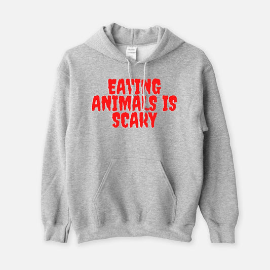 Eating Animals Is Scary Adult Unisex Hoodie