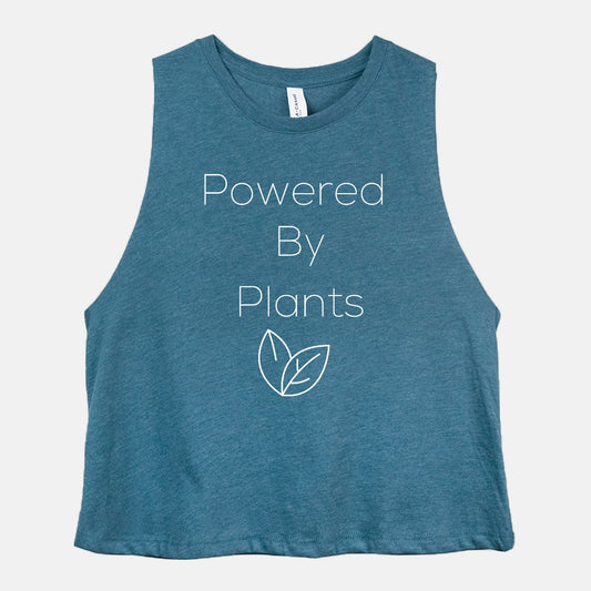 Powered by Plants Racerback Cropped Tank