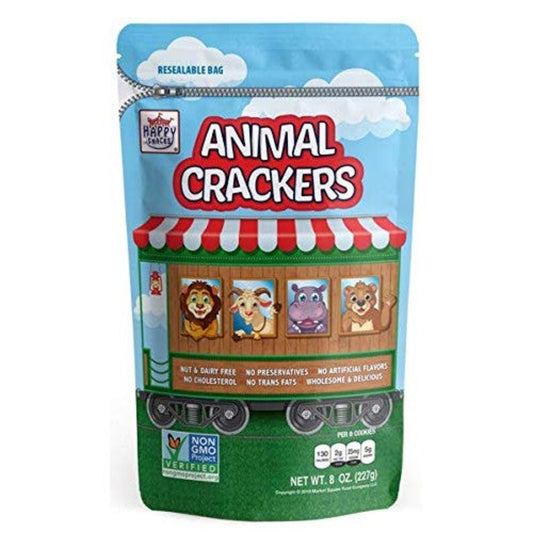 Happy Snacks - Non-GMO Animal Crackers 8 oz Bag