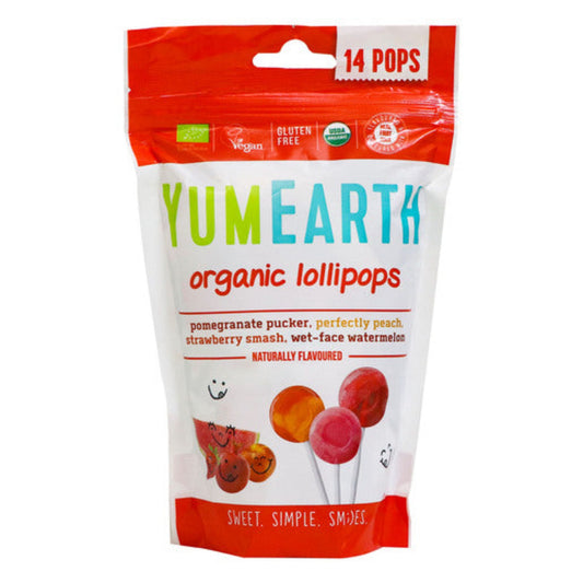 Yum Earth Organic Lollipops - Assorted Flavors